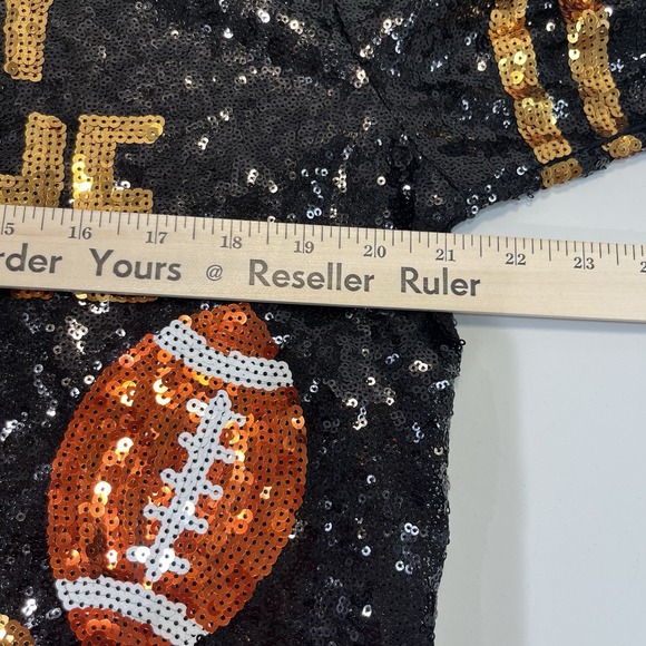 New Simply Southern Football Dress S/M Classy Until The Game Starts / Sequined - Picture 7 of 10